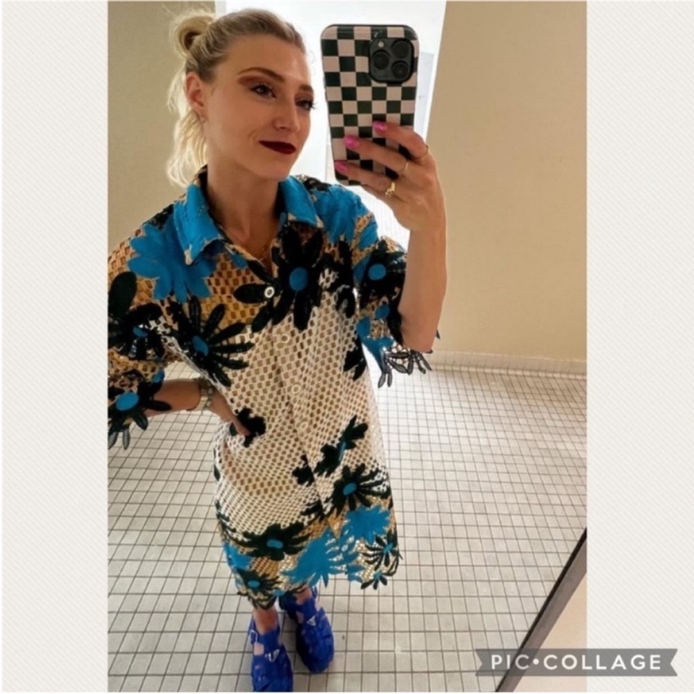 NWT Anthropologie Eva Franco Gaia Dress in Petal Republic